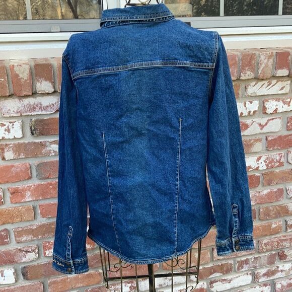 Women’s Hard Rock Cafe Lake Tahoe Jean Shirt Jacket Size L - Picture 6 of 8